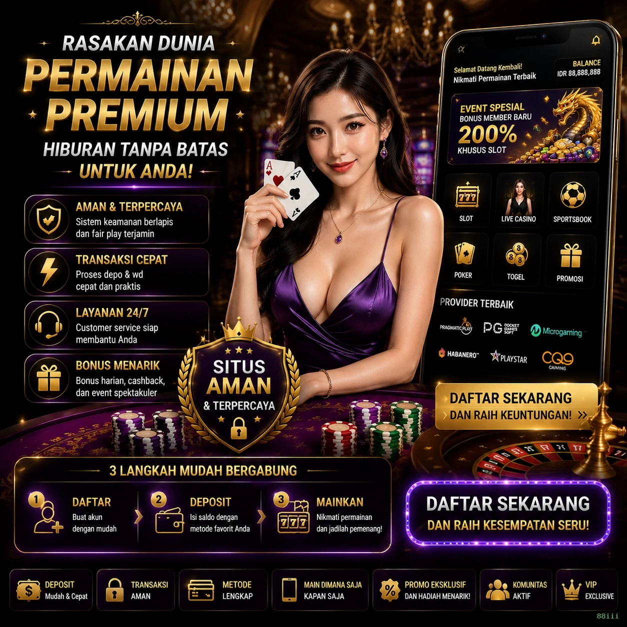 Ikon aplikasi 88iii resmi